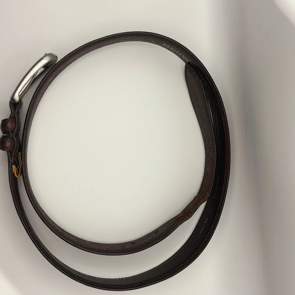 Browning genuine leather belt men's size 36 buckmark hunting outside outdoors